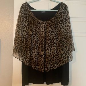 Cheetah print blouse!